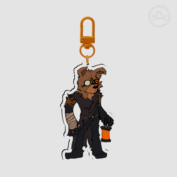 Piggy Mr.Stitchy Acrylic Keychain