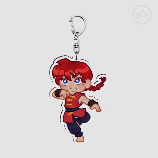 Retro Ranma Acrylic Keychain