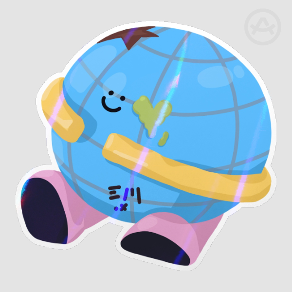 Tired Mr. Saturnworld Stickers