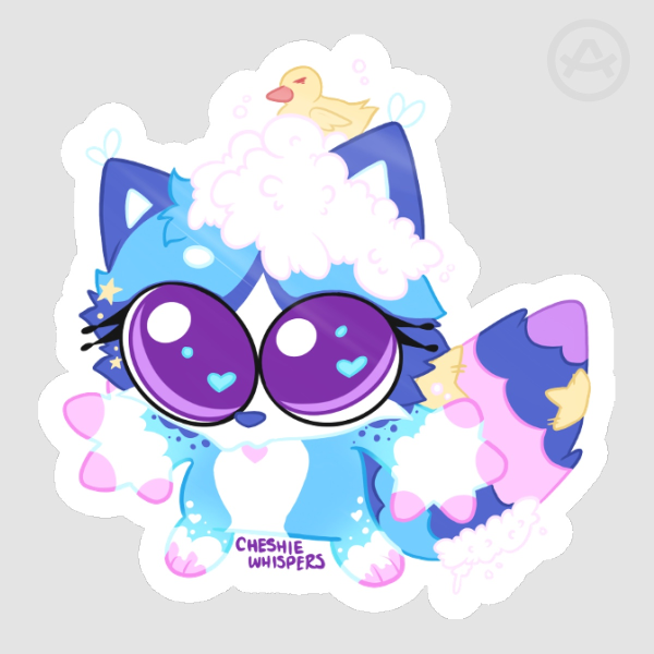 Big Eyes Dewdrop Sticker