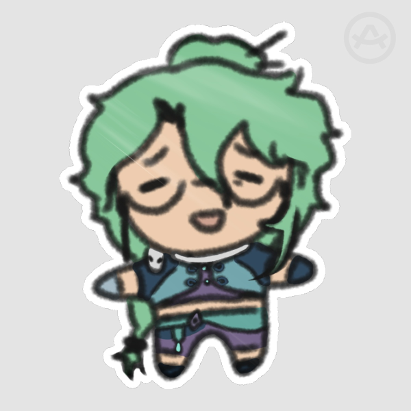 Tiny Baizhu Sticker