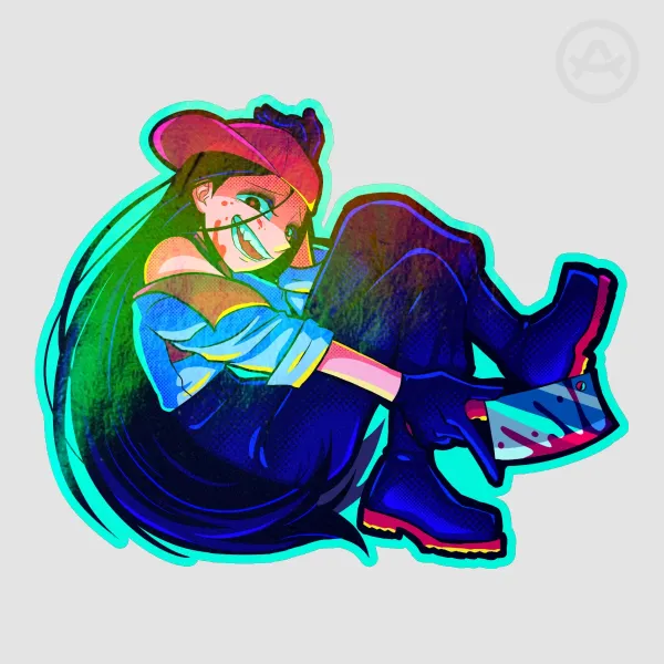 Rainbow Holo Yi Xi Sticker