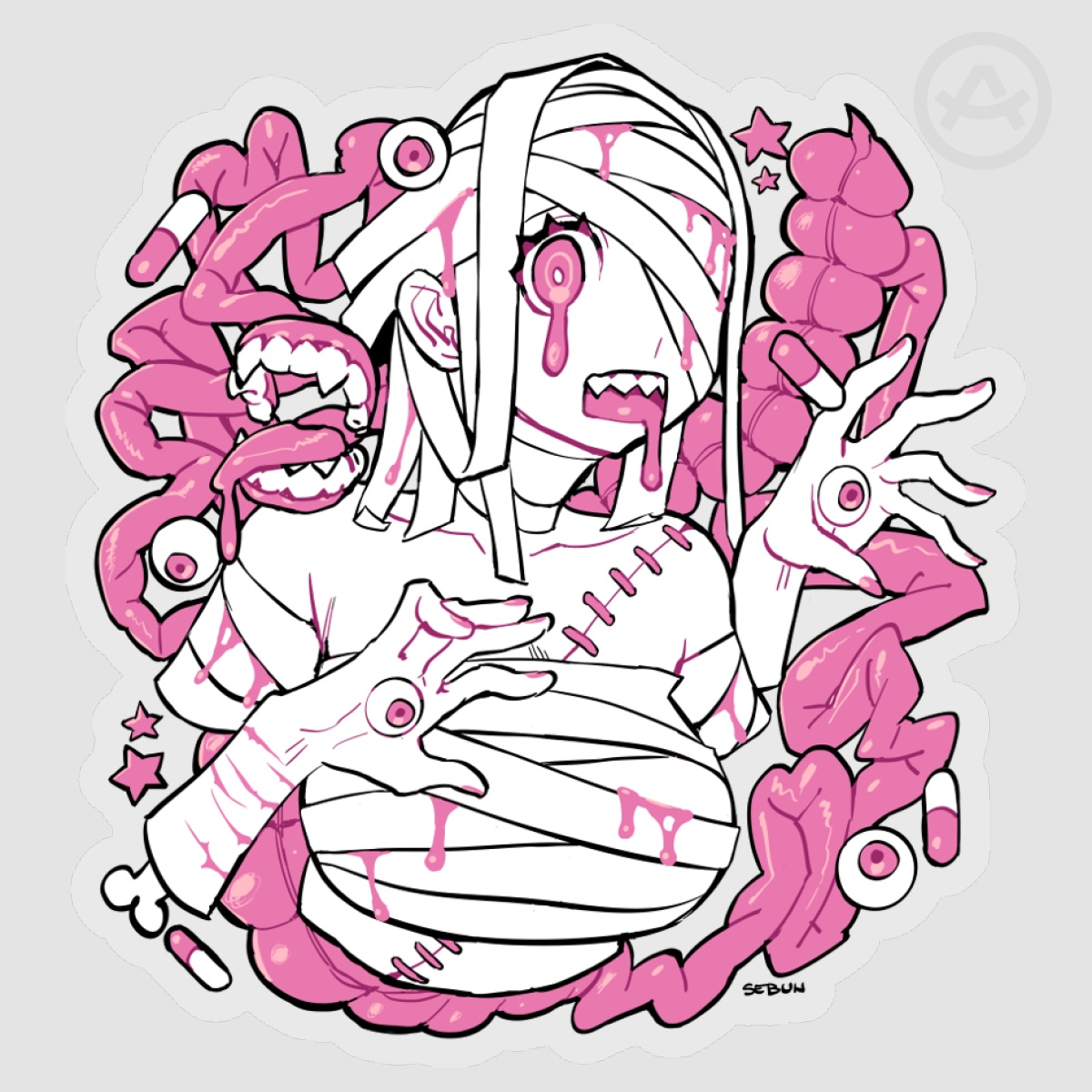 Pinku POP GORL!! Sticker