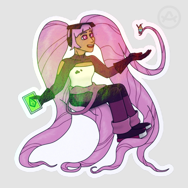 Entrapta Rainbow Holo Sticker
