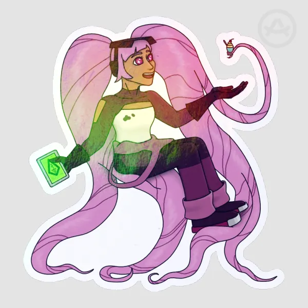 Entrapta Rainbow Holo Sticker