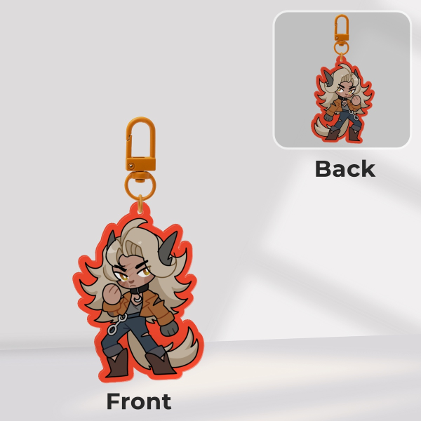 Deadlock - Silver Chibi Keychain