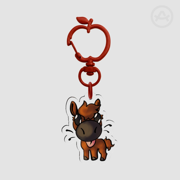 Chestnut Horse Keychain