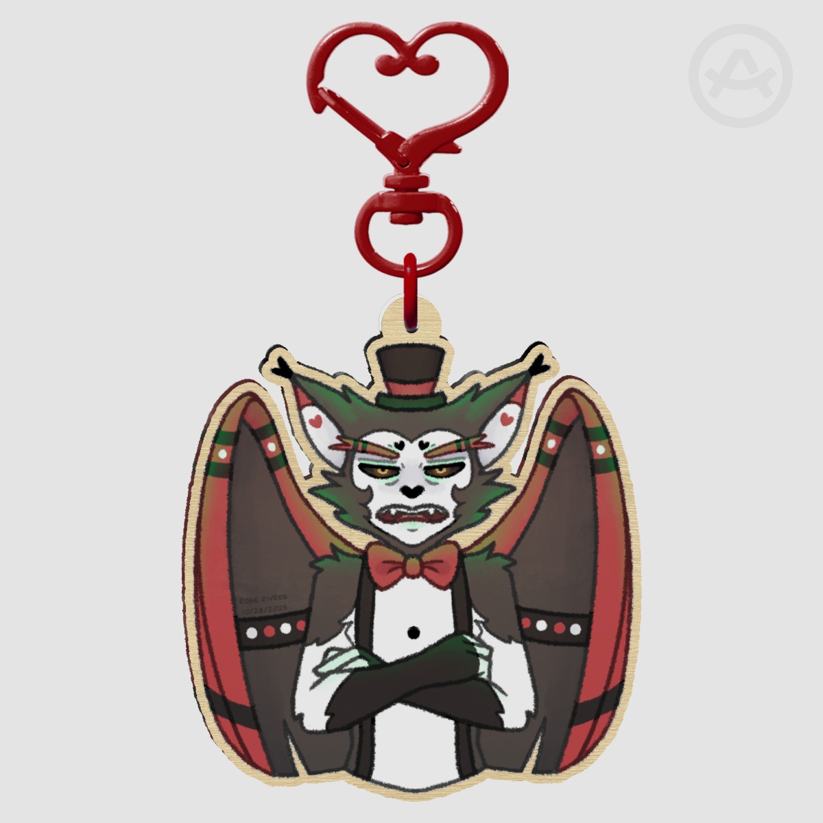 Husk Wooden Keychain Charm