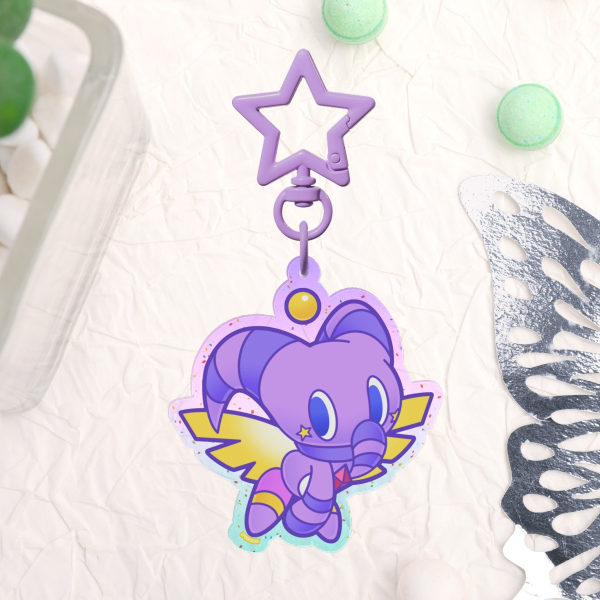 NiGHTS Chao - Glitter Acrylic Keychains