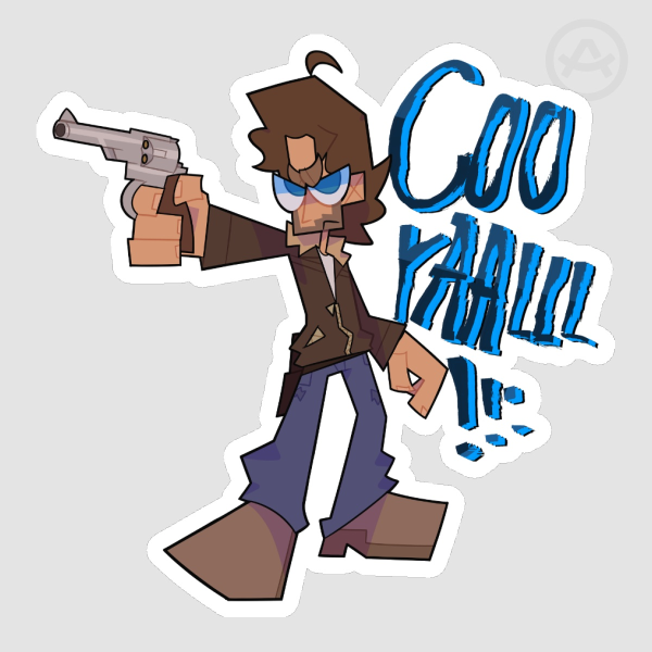 TWD Rick Grimes sticker