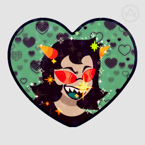 Terezi Pyrope Heart Sticker