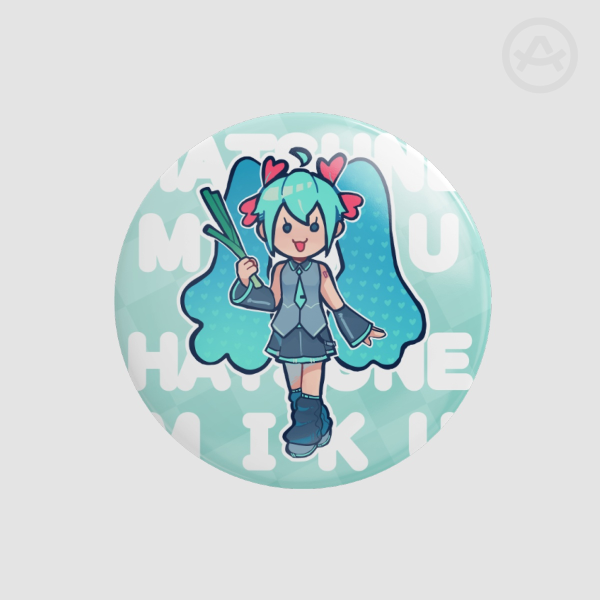 Hatsune Miku Round Badge (Button Pin)