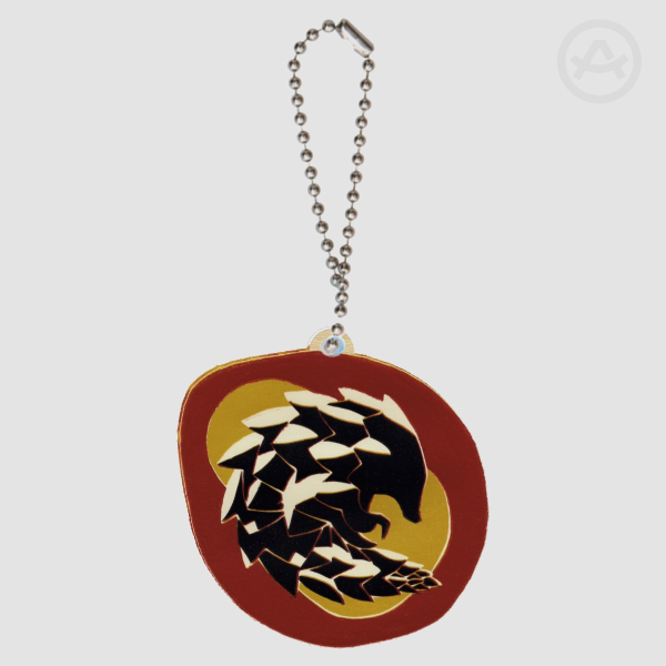Pangolin Full Bleed Wood Keychains