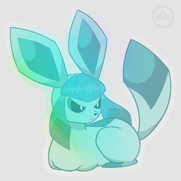 Glaceon Rainbow Sticker