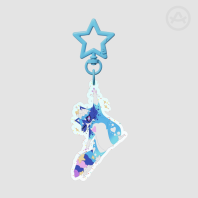 Dewdrop DANCE Glitter Keychain