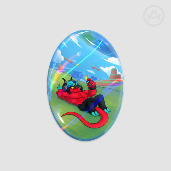 Zavok Resting - Oval Badge