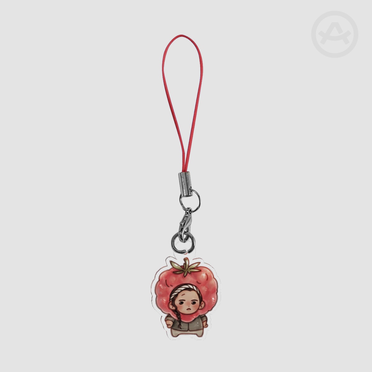 Farah Raspberry Acrylic Keychain
