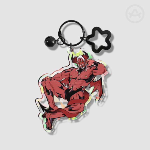 Red Incubus Holographis Keychain