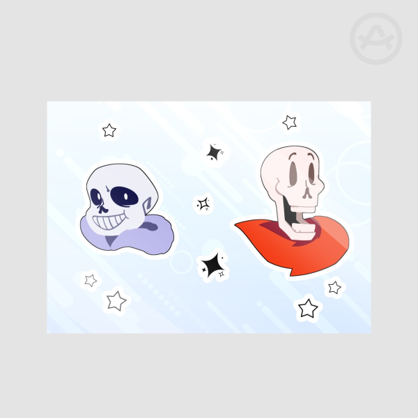 Undertale Skelebros Sticker Sheet