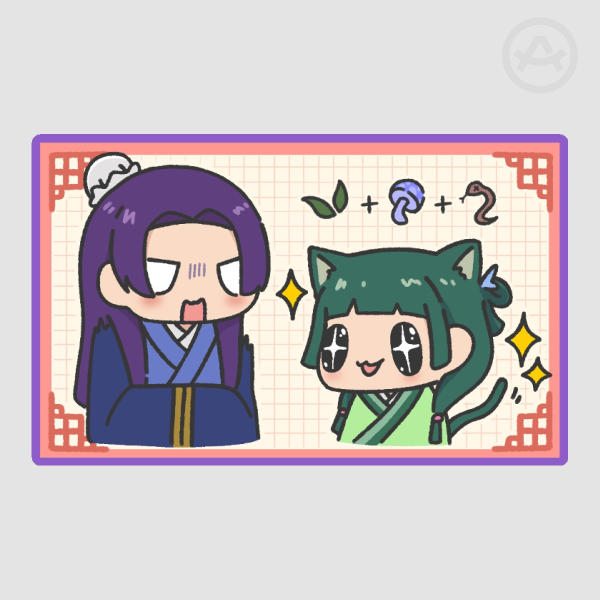 Jinshi and MaoMao Die Cut Sticker
