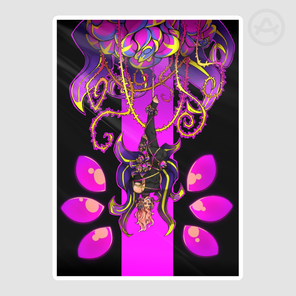 Wren and Roses Sticker