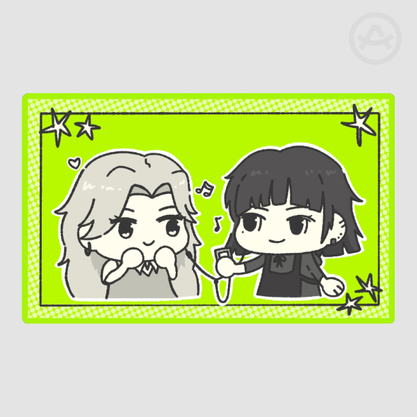 Mitsuki and Aya Die Cut Sticker