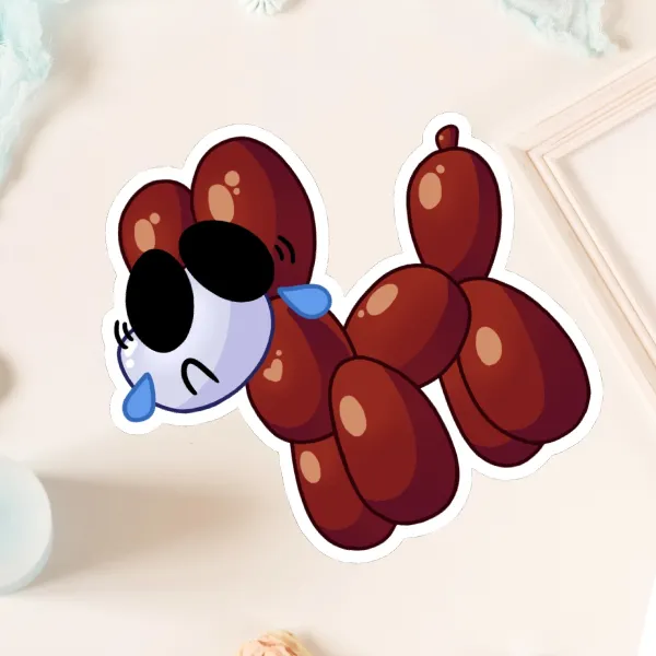 Balloon Dog Gangle Sticker [75x76mm]