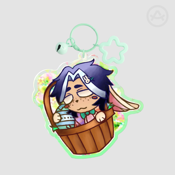 Easter Zeph Broken Glass Acrylic Keychains