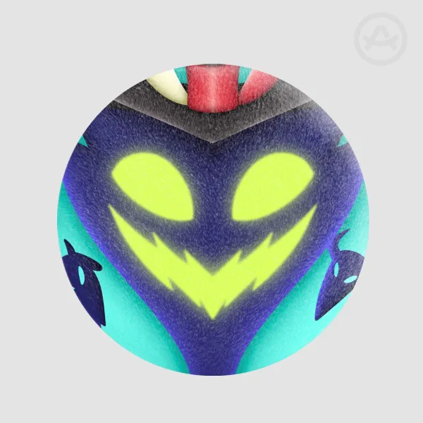 Asmodeus Plush Badge