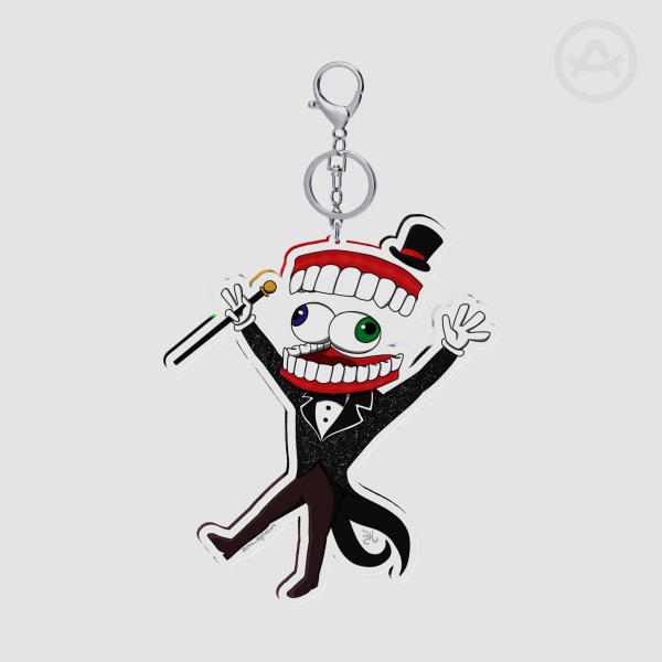 Caine Sparkly Tux Clear Acrylic Keychain