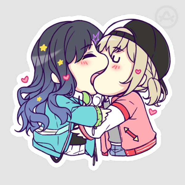 Anhane Kiss Matte Sticker