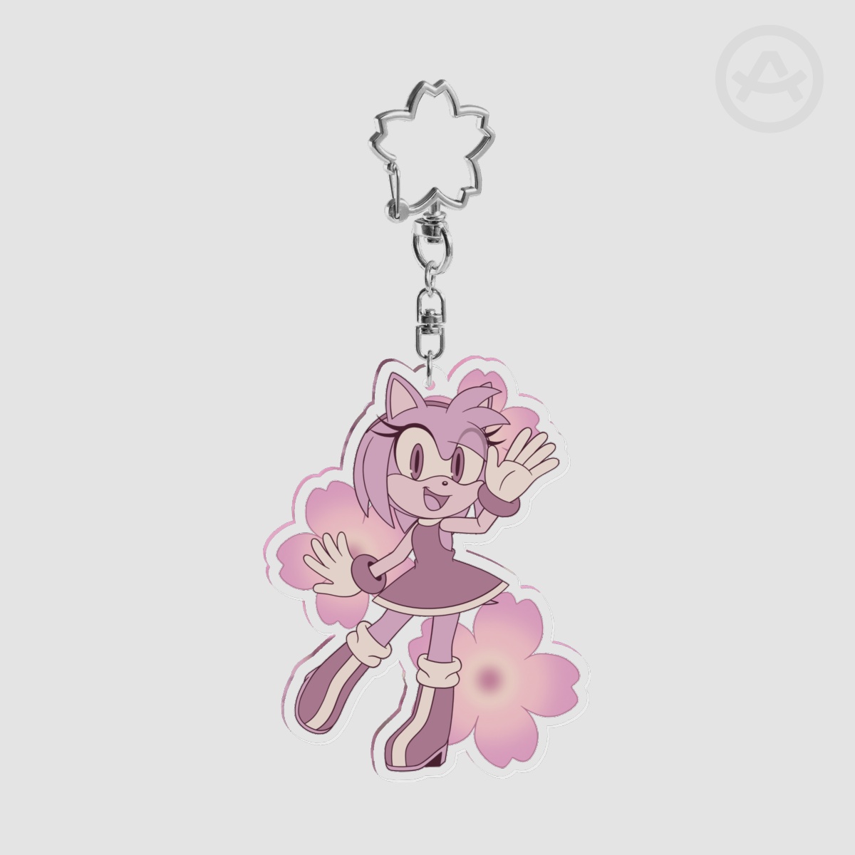 Spring Sakura Amy -  Clear Acrylic Keychain