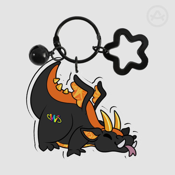 Webkinz Lavaburst Dragon Keychain