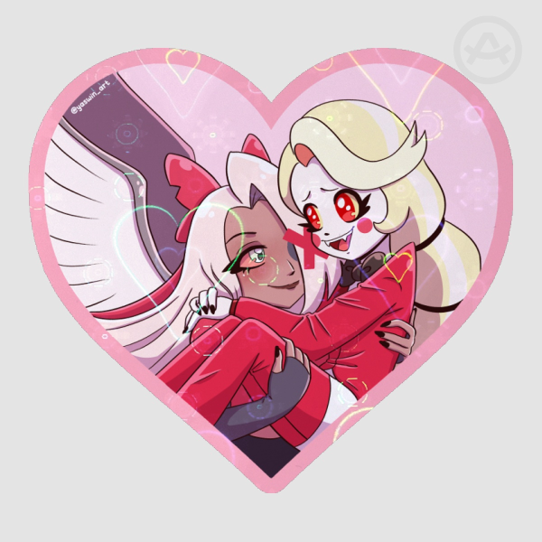 Chaggie Hazbin Hotel - Holo Sticker