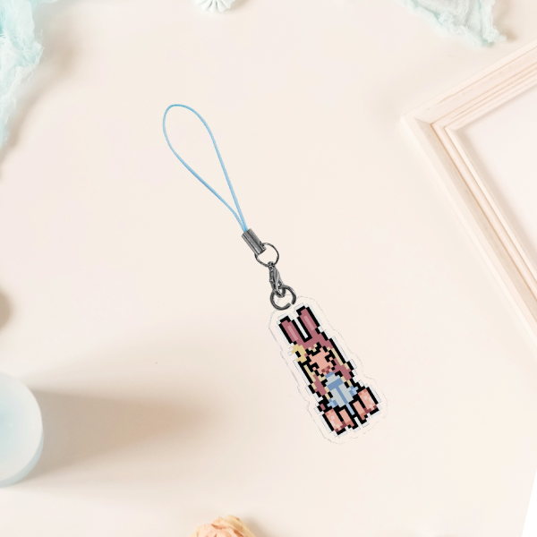 Pearlescentmoon bunny phone charm