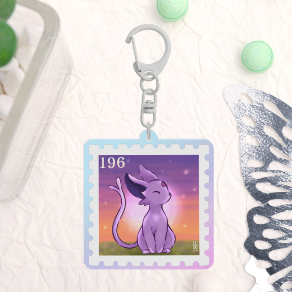 [136] Flareon - Pokemon Stamp Collection Keychain