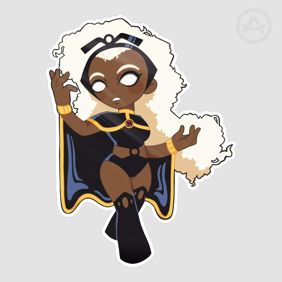 Ororo Munroe Chibi Sticker 3in