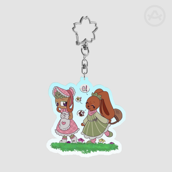 Dandy’s World - Cocoa and Bassie || Spring-Time Keychain!!