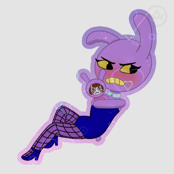 Bunny suit Jax Stickers