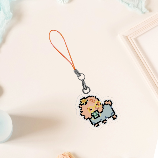 Geminitay bunny phone charm