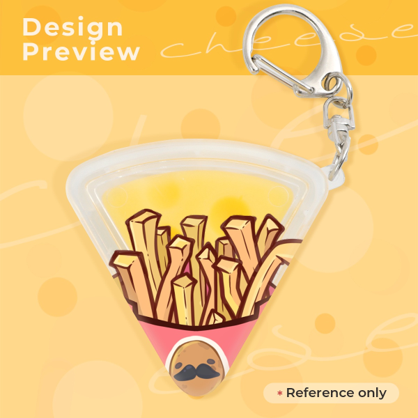 Mumbo Jumbo Fries - Squishy Cheese Keychains