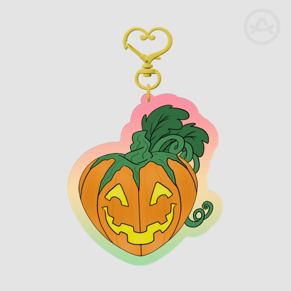 Jack O' Lantern - Colored Acrylic Keychain