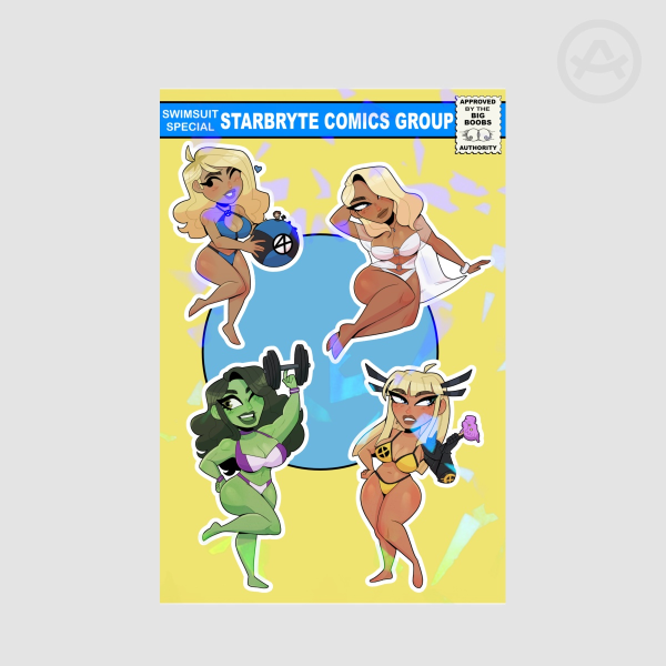 Marvel Swimsuit Special Sticker Sheet