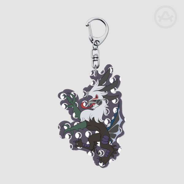 Chimaera Rampant: Dark Type Acrylic Keychain