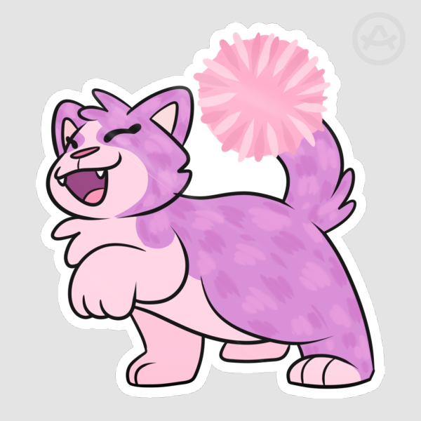 Webkinz PomPom Kitty Sticker