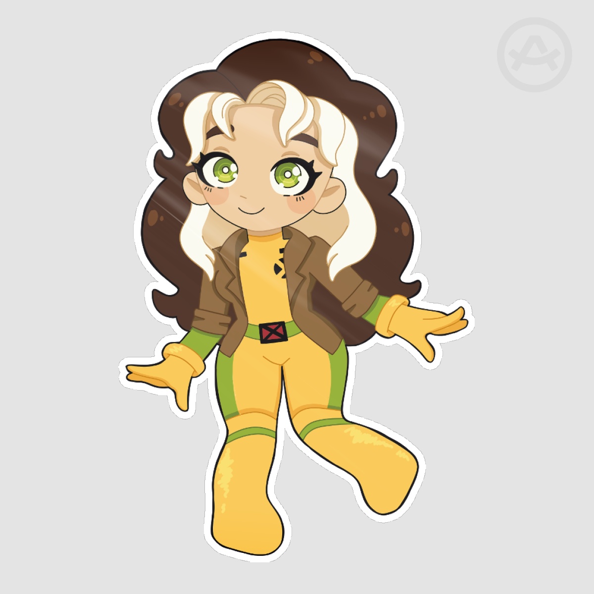 Rogue X-Men Chibi Sticker 3in