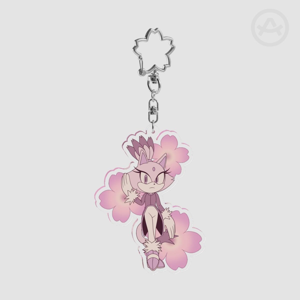 Spring Sakura Blaze - Clear Acrylic Keychain