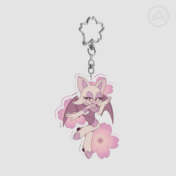 Spring Sakura Rouge - Clear Acrylic Keychain