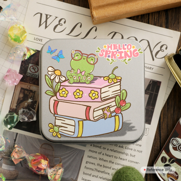 Froggy Spring Metal Storage Box