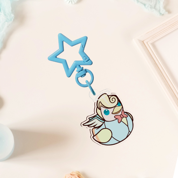 Duck Saint Peter Clear Acrylic Keychains